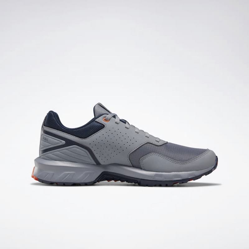 Bocanci Munte Reebok Ridgerider Trail 4.0 Barbati Gri/Bleumarin/Portocalii/Argintii Romania RV4413BO